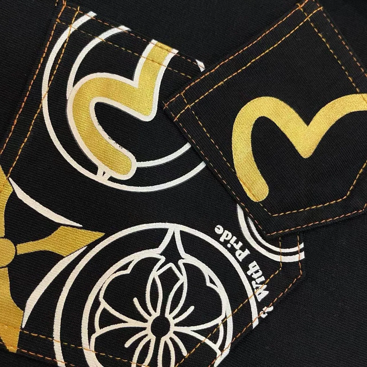 ， EVISU 2025New Arrival ： Size：S-XXL S 44 96 68 100-120 M 46 102 70 120-140 L 48 108 72 140-160 XL 50 116 74 160-180 XXL 52 122 76 180